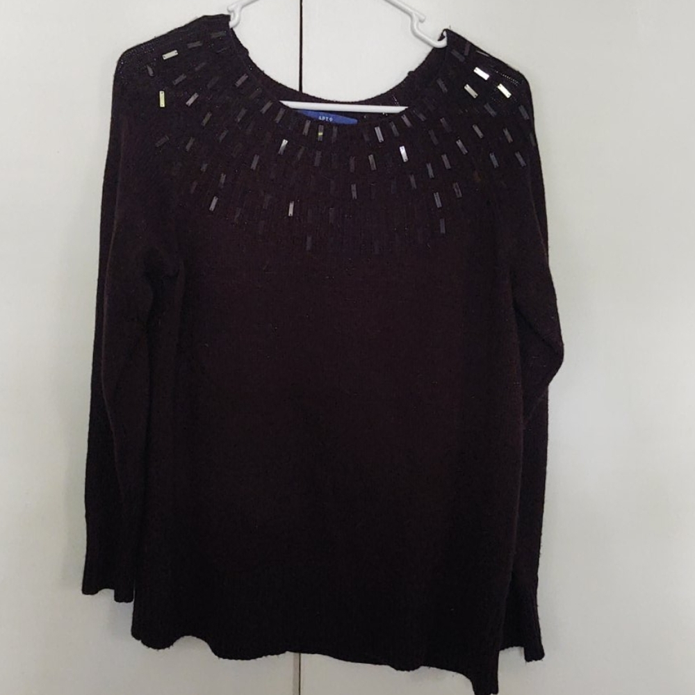 Black sweater with sequins